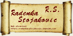 Radenka Stojaković vizit kartica